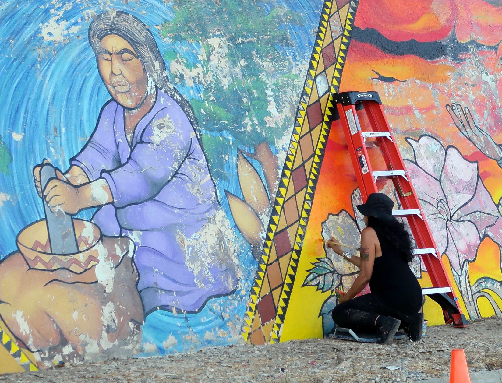 Marmion Way Mural Restoration Jesus Sanchez 8-9-2019 6-16-18 PM.JPG